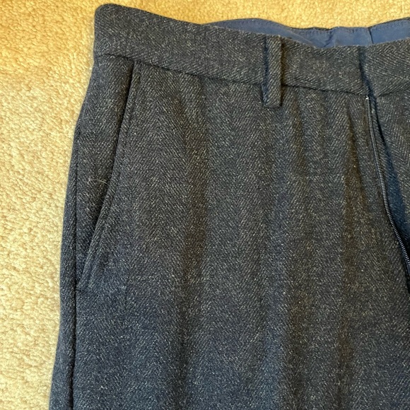 MENS JCREW U.K. LTD BEDFORD WOOL PANTS - Picture 4 of 15